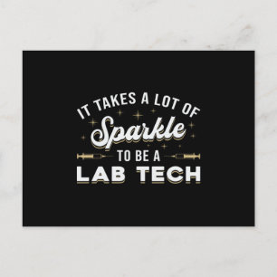 Es braucht viel spärliche Labrador Tech Laborgesch Postkarte