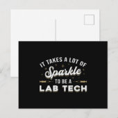 Es braucht viel spärliche Labrador Tech Laborgesch Postkarte (Vorne/Hinten)