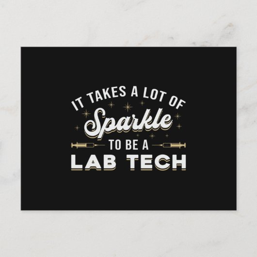 Es braucht viel spärliche Labrador Tech Laborgesch Postkarte (Vorderseite)