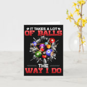 Es braucht viel, wie ich lustige Billard mache Karte (Gelbe Blume)