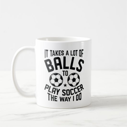 Es braucht viele Bälle Kaffeetasse (Links)