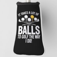 Es braucht viele Bälle, um Golf lustig Golf Golfen