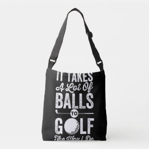 Es braucht viele Bälle, um so zu Golf zu spielen  Tragetaschen Mit Langen Trägern