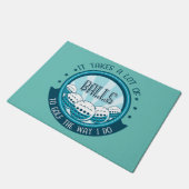 Es braucht viele Bälle, um so zu Golf zu spielen w Fußmatte (Schrägansicht)