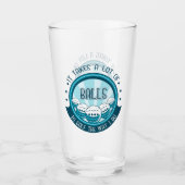 Es braucht viele Bälle, um so zu Golf zu spielen w Glas (Vorderseite)