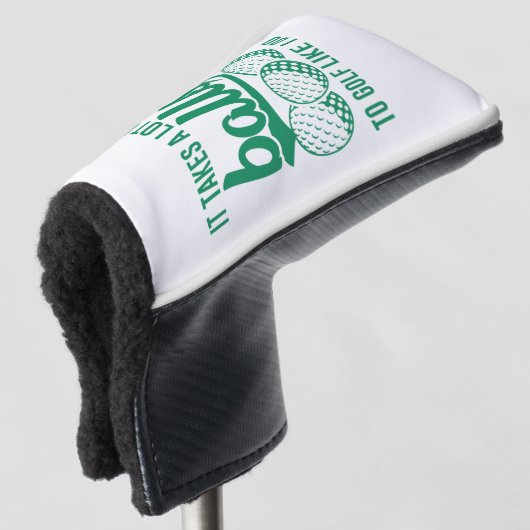 Es braucht viele Bälle zum Golf, wie ich es tue Golf Headcover (3/4 Vorderseite)