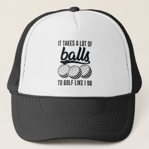 Es braucht viele Bälle zum Golf, wie ich es tue Truckerkappe