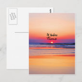Es braucht Zeit Postkarte (Vorne/Hinten)