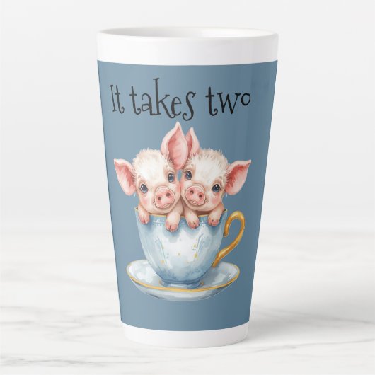 Es braucht zwei Teacup-Ferkel Milchtasse (Vorderseite)