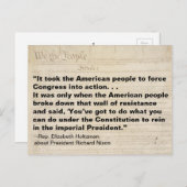 Es brauchte das amerikanische Volk für den Kongres Postkarte (Vorne/Hinten)