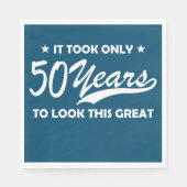 Es brauchte nur 50 Jahre, um so großartig zu sehen Serviette (Vorderseite)