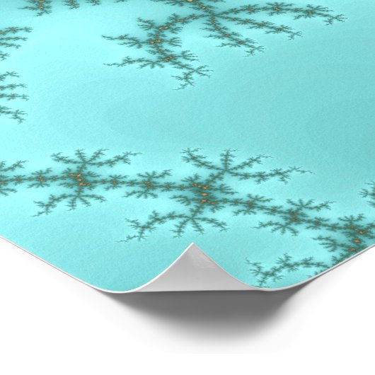 Es breitet sich aus - Fraktal Poster (Ecke)