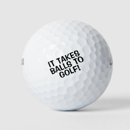 Es bringt Balls zum Golf Golfball (Vorderseite)