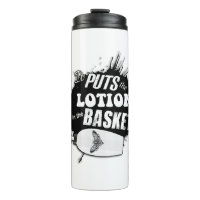 Es bringt die Lotion in den Korb