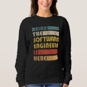 Es Coding Relax Software-Entwickler Sweatshirt (Vorderseite)