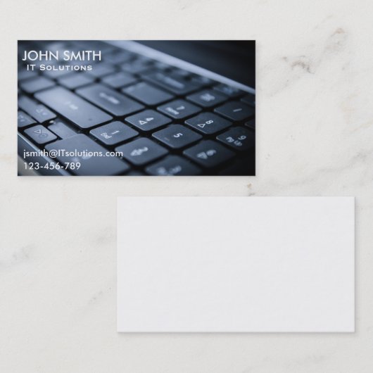 ES Computerlösungsberater freiberuflich tätig ES Visitenkarte (Vorne/Hinten)