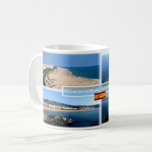 ES Costa Brava - Calella Beach - Tossa de Mar - Kaffeetasse (Vorderseite Links)