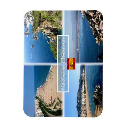 ES Costa Brava - Calella Beach - Tossa de Mar - Magnet (Vertikal)