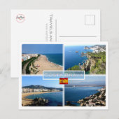 ES Costa Brava - Calella Beach - Tossa de Mar - Postkarte (Vorne/Hinten)