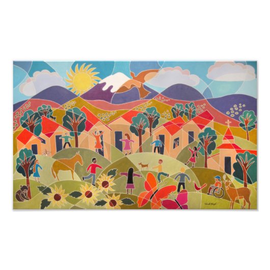 Es dauert eine VIllage Fotodruck (Vorne)