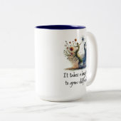 Es dauert lange, alte Freunde zu erziehen Zweifarbige Tasse (VorderseiteRechts)