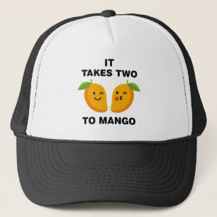 Es dauert zwei bis Mango Truckerkappe