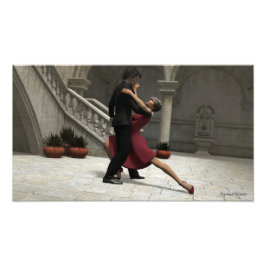 Es dauert zwei bis zwei Tango Foto Print