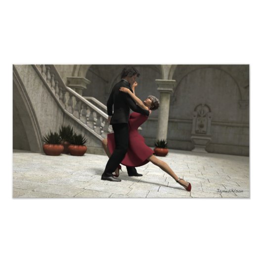 Es dauert zwei bis zwei Tango Foto Print (Vorne)