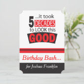 Es dauerte 5 Jahrzehnte, um dieses Gut zu sehen Einladung (Stehend Vorderseite)