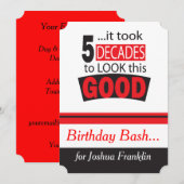 Es dauerte 5 Jahrzehnte, um dieses Gut zu sehen Einladung (Vorne/Hinten)