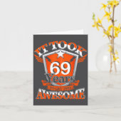 Es dauerte 69 Jahre, um diesen tollen 69. Geburtst Karte (Gelbe Blume)