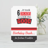 Es dauerte 6 Jahrzehnte, um dieses Good| 60. Einladung (Stehend Vorderseite)