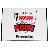 Es dauerte 7 Jahrzehnte, um diesen GUTEN -70th Große Geschenktüte (Vorderseite)