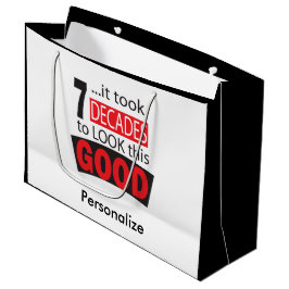 Es dauerte 7 Jahrzehnte, um diesen GUTEN -70th Große Geschenktüte