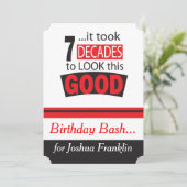 Es dauerte 7 Jahrzehnte, um dieses Gut zu sehen| 7 Einladung (Stehend Vorderseite)