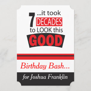 Es dauerte 7 Jahrzehnte, um dieses Gut zu sehen  7 Einladung