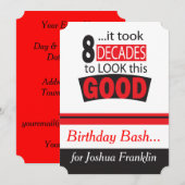 Es dauerte 8 Jahrzehnte, um gutes dieses zu Einladung (Vorne/Hinten)