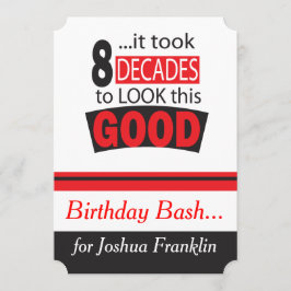 Es dauerte 8 Jahrzehnte, um gutes dieses zu Einladung