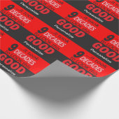 Es dauerte 9 Jahrzehnte, um diesen guten 90. Geschenkpapier (Ecke)