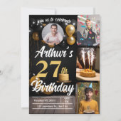 Es dauerte Jahre, bis ich ein altes, sonniges Gebu Einladung (Rückseite)