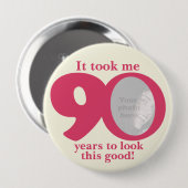 Es dauerte mir 90 Jahre Damen Button (Vorne & Hinten)