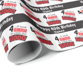 Es dauerte zehn Jahrzehnte, um dieses Gute zu sehe Geschenkpapier (Rolleneckpunkt)