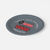 Es dauerte zehn Jahrzehnte, um dieses Gute zu sehe Pappteller (Schrägansicht)