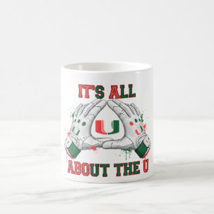 Es dreht sich alles um die U Orange und grüner F Kaffeetasse