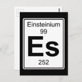 Es - Einsteinium Postkarte (Vorne/Hinten)
