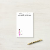 "Es entkommt mir alles!" Schreib es auf! Diva Post-it Klebezettel (Auf Schreibtisch)