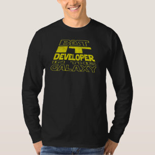Es Entwickler Raum Rückseitendesign T-Shirt