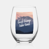 Es erfasst die Essenz, die Mama des Lebens zu feie Weinglas Ohne Stiel (Vorderseite)