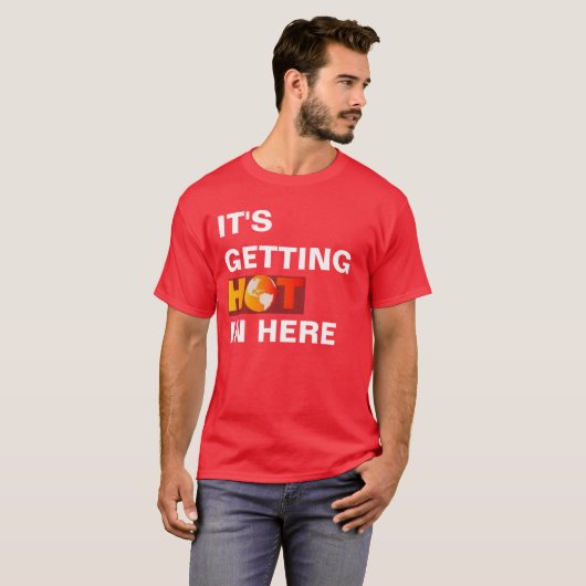 Es erhält herein hier heiß T-Shirt (Vorne ganz)