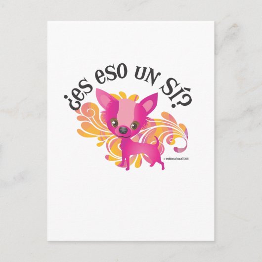Es Eso un SI? Postkarte (Vorderseite)